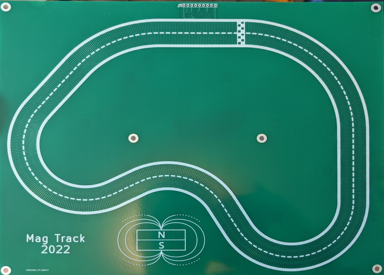 The second iteration of magnet track, created with CurvyCad
