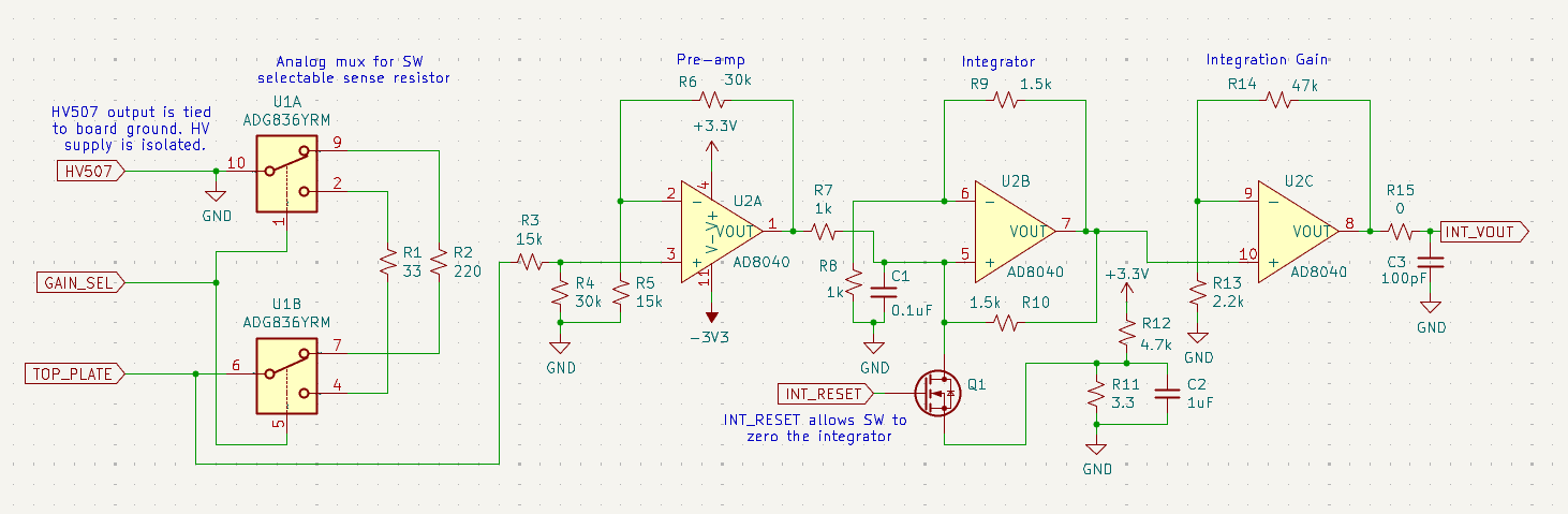 Pulse Integrator Schematic